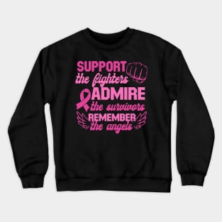 Support the fighters, admire the survivors Crewneck Sweatshirt